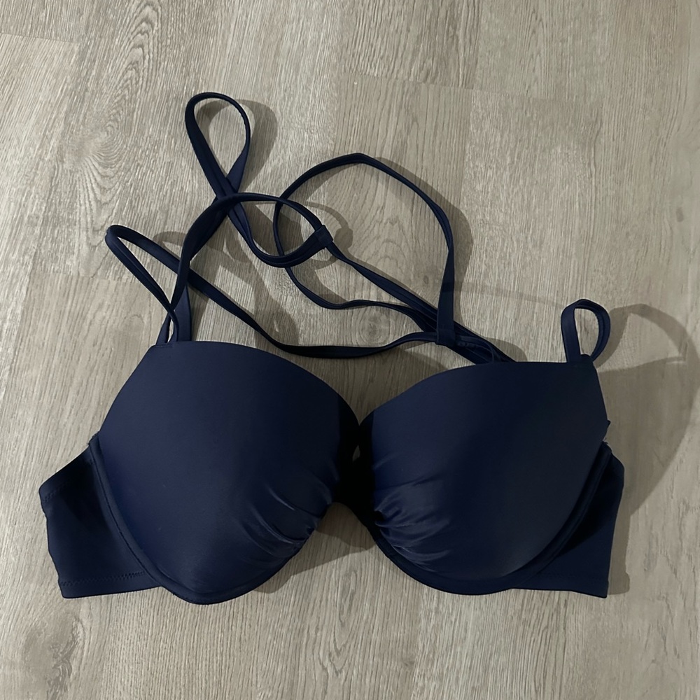 aerie navy bikini top